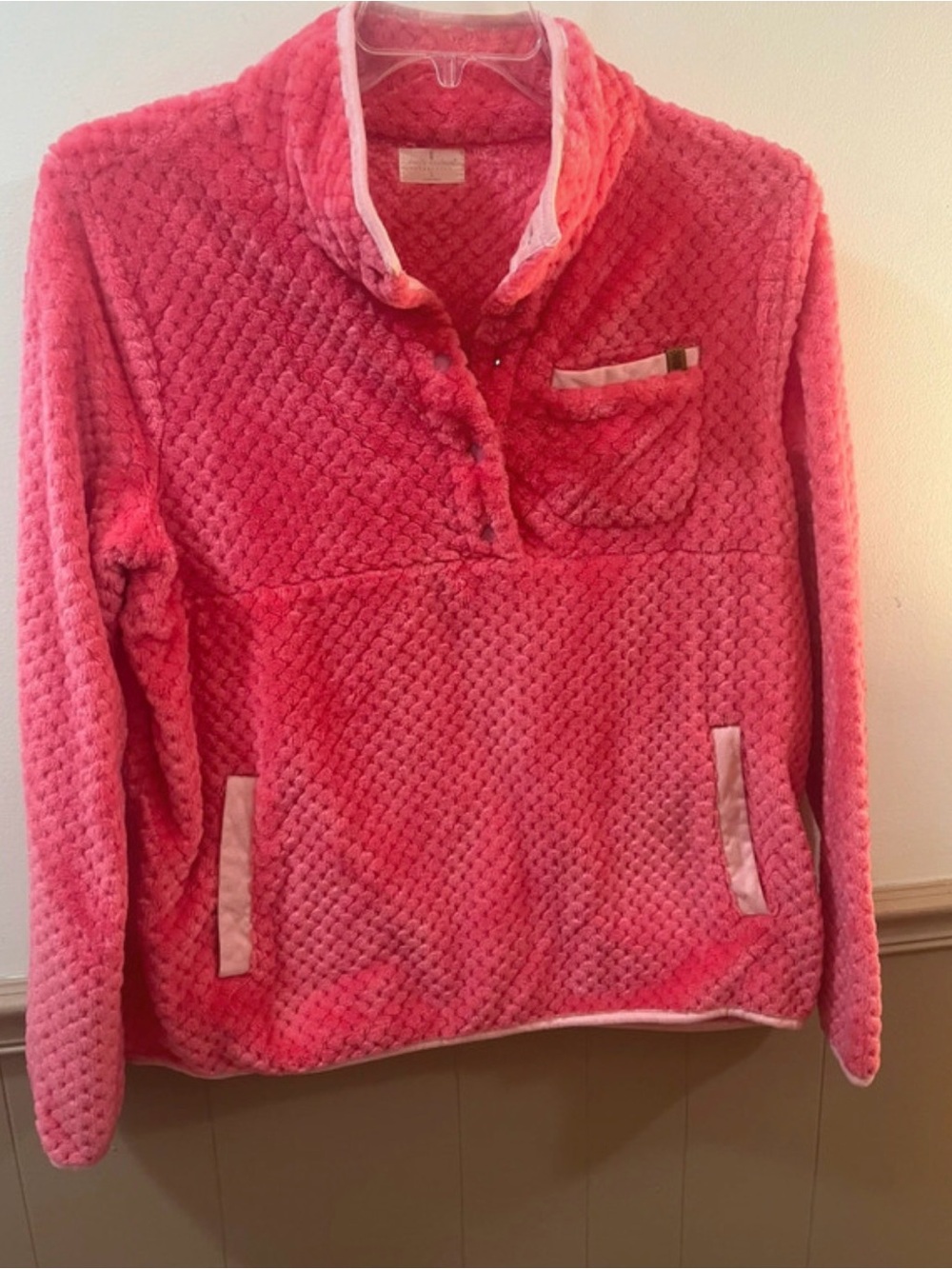 Plush Pink Pullover Top